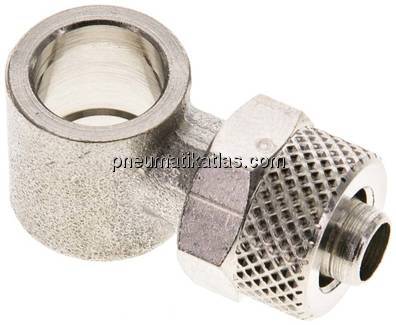 Verschraubung, L-Ringstück G 1/8"-8x6mm, Messing vernickelt