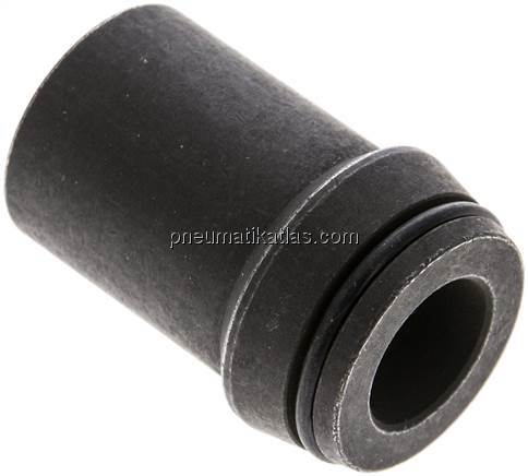 Anschweißnippel 30 x 6mm, Stahl phosphatiert