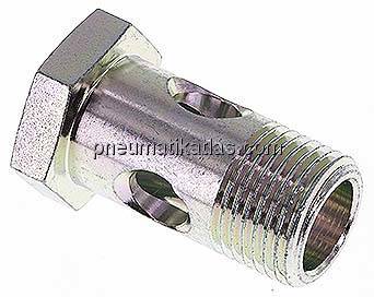 Hohlschraube 1-fach, G 1/2", Stahl verzinkt