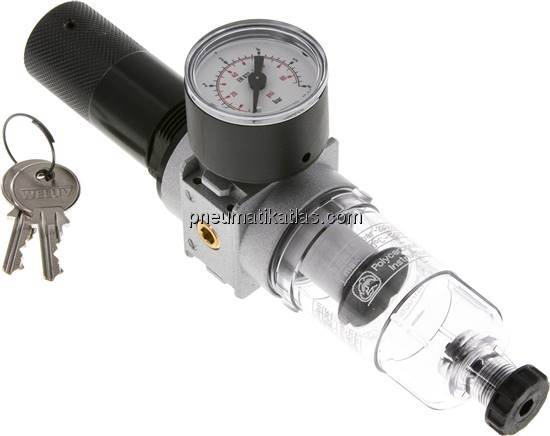 MULTIFIX Filterregler, abschließbar, G 1/8", 0,1 - 3bar, Baureihe 0