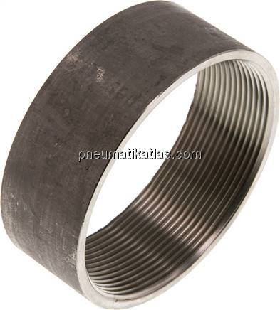 Anschweißmuffe Rp 3"-34mm, 1.4571 (DIN2986-halb)