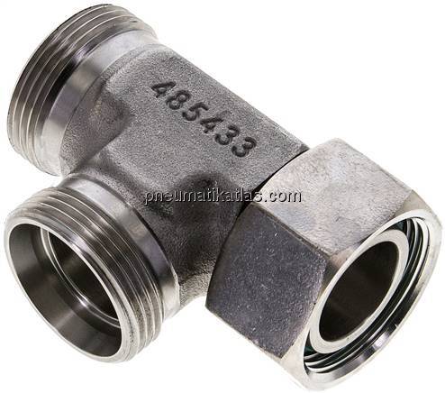 Einstellb. L-Schneidringverschraubung 28 L (M36x2), ohne Mutter & Schneidring, 1