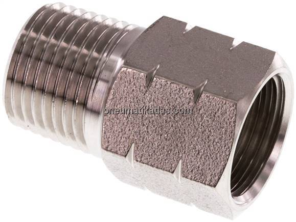 Reduziernippel NPT 1/2"(AG)-G 1/2"(IG), 1.4571