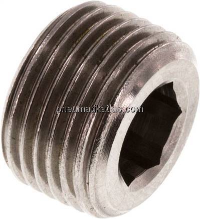 Verschlussstopfen Innenskt. G 3/8", 1.4571