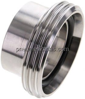 Gewindestutzen (Milchgewinde) Rd 65 x 1/6"-48,3mm, 1.4301