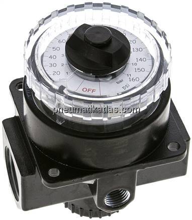 Manometerregler, G 3/4", 0 - 11 bar