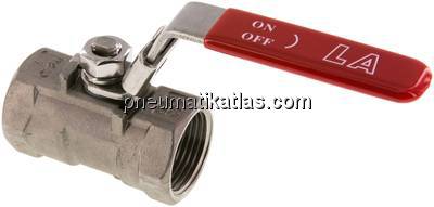 1-teiliger Edelstahl-Kugelhahn, NPT 1", 0 - 63bar