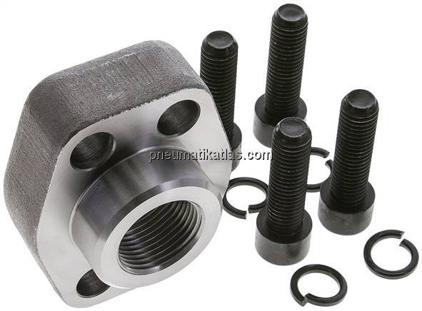 Flanschverschraubung 1-1/4"-SAE (6000 PSI), G 1" (IG)