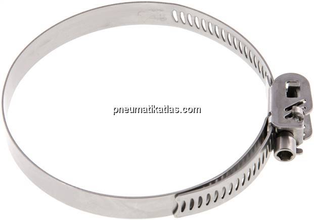 12mm Sicherheitsschlauchschelle 80 - 110mm, Edelstahl