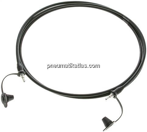 Messschlauch, 2.000mm, Steckanschluss - Steckanschluss