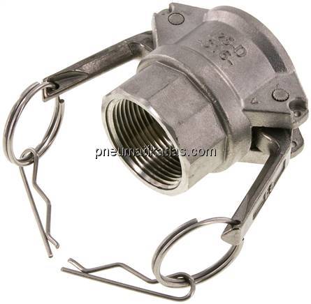 Kamlock-Kupplung (D) NPT 1-1/4"(IG), Edelstahl (1.4408)