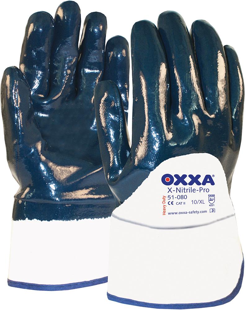 Handschuh Oxxa X-Nitrile-Pro, Gr.10, Stulpe teilbeschichtet