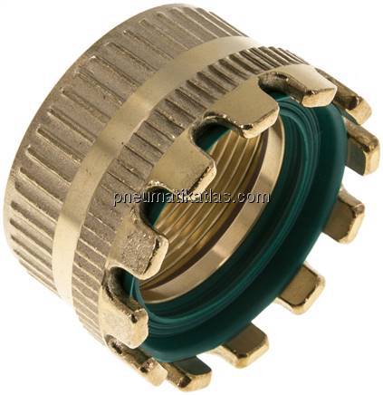 Tankwagenkupplung Kronenstück für MK 50 MS, Messing