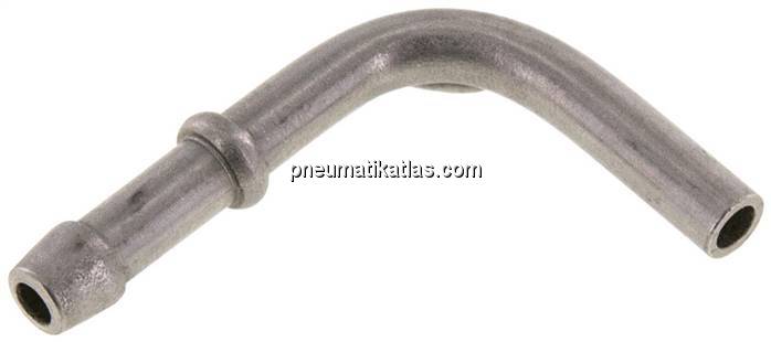90°-Schlauchnippel Rohr 6, Schl. 5 - 6mm, 1.4301