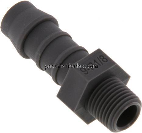 Gewindetülle R 1/8"-9 (3/8")mm, PA 6