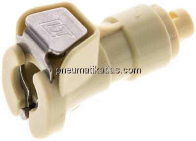 Kupplungsdose (MC) mit Schlauchtülle, Polypropylen (beige)