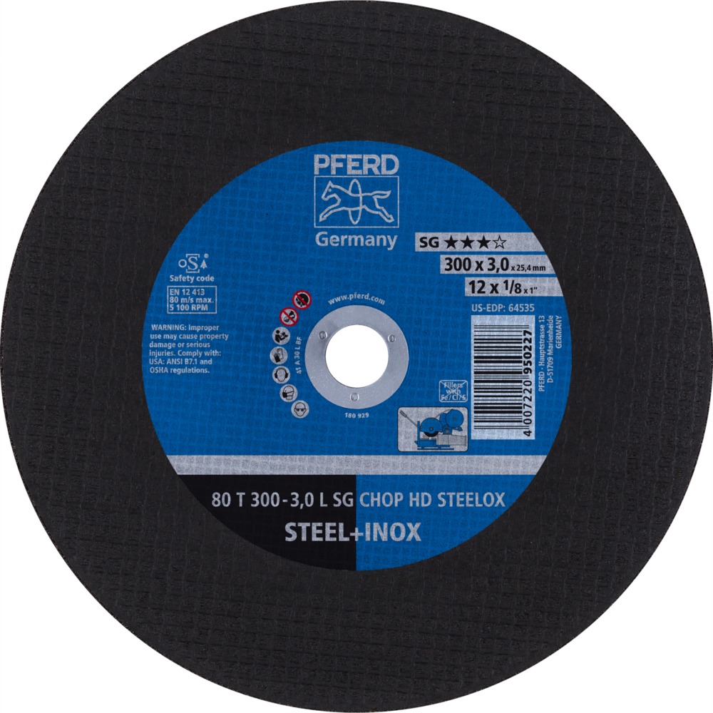 CHOPSAW stat. Trennscheiben 80 T 300-3,0 L SG CHOP HD STEELOX/25,4