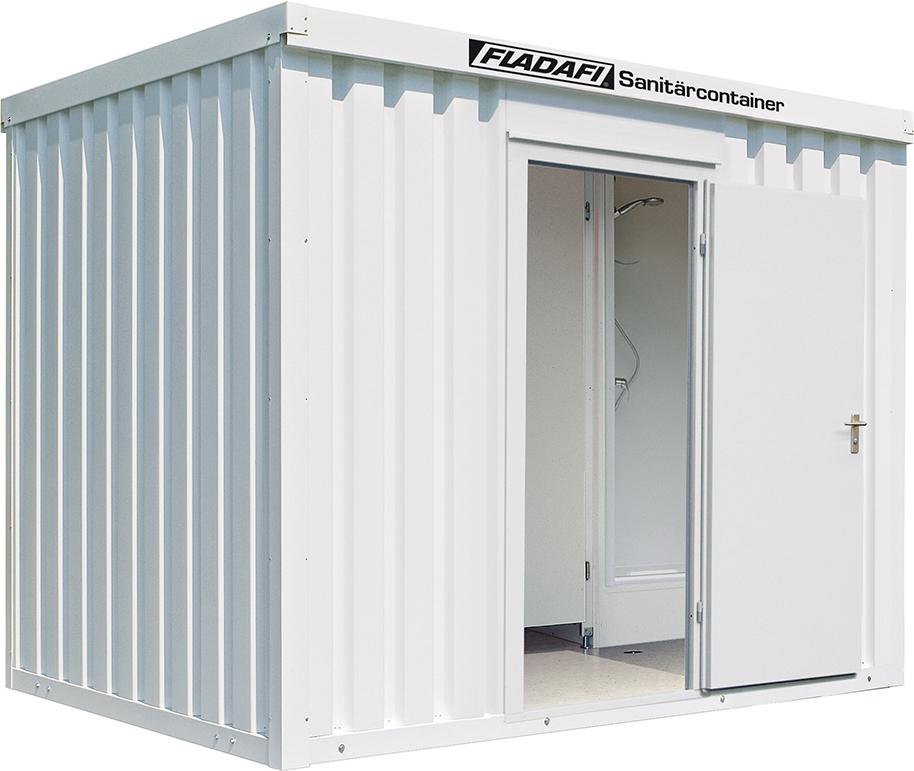 WC-/Duschcontainer 2.3 Außen- und RAL 9002 RAL 9002 kunst.besch.