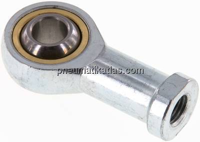 Gelenkkopf, M 10x1,25, Stahl verzinkt