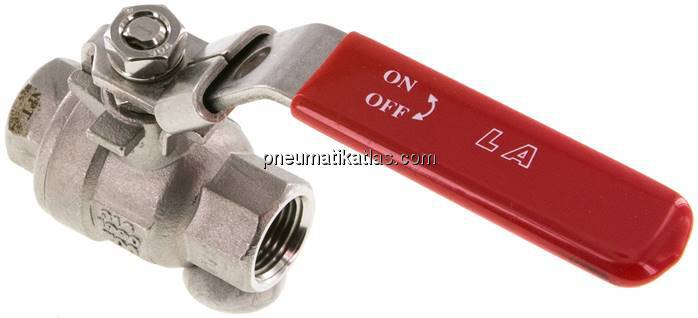 Edelstahl-Kugelhahn, leicht, NPT 3/8", 0 - 63bar