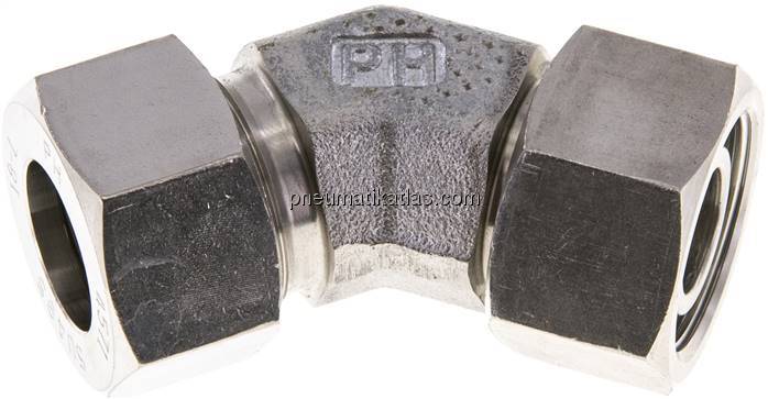 Einstellb. 45°-Schneidringverschraubung 18 L (M26x1,5), 1.4571