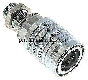 Schott-Steckkupplung ISO7241-1A, Muffe Baugr.3, 12 S (M20x1,5)