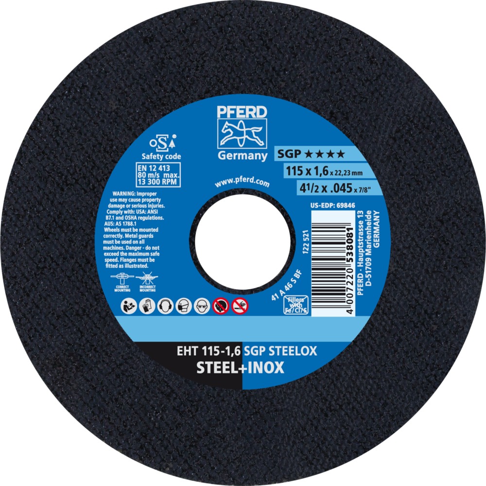 Trennscheiben EHT 115-1,6 SGP STEELOX