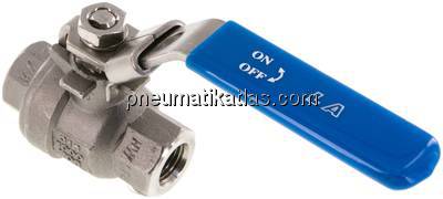 Edelstahl-Kugelhahn, leicht, G 1/4", 0 - 63bar