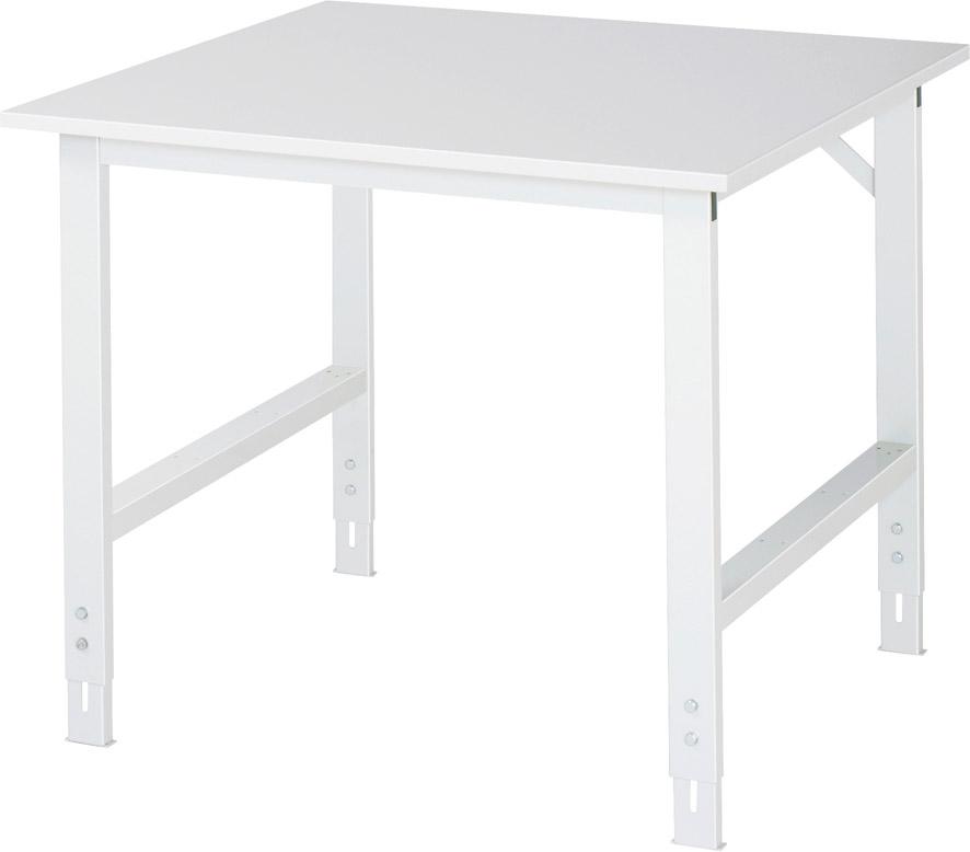 Arbeitstisch Tom - Melamin-Platte B1000xT1000xH76 0-1080mm Melaminharz-Platte