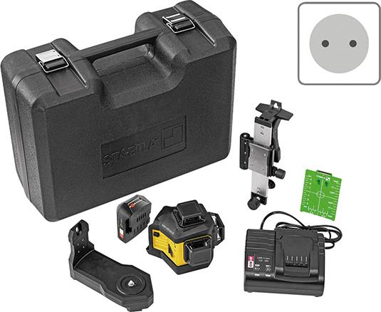 Multilinien-Laser LAX 600G 7-teilig mit Akku und Ladegerät Stabila
