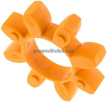 ROTEX-Zahnkranz, Gr. 48, Shore 92 A (orange)
