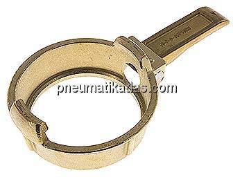 Tankwagenkupplung Spannringhebel für MK 80 MS, Messing