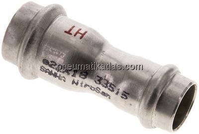 Pressfitting, Reduziermuffe, 22x18mm, 1.4404