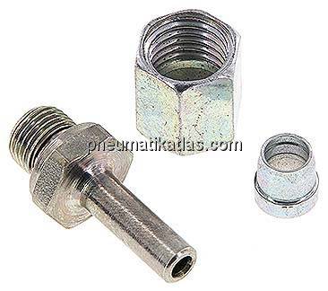 Einstellb. Schneidringverschr. G 1/8"-6 L, Stahl verzinkt