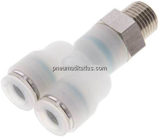 Y-Steckanschluss G 1/4"-8mm, IQS-PVDF
