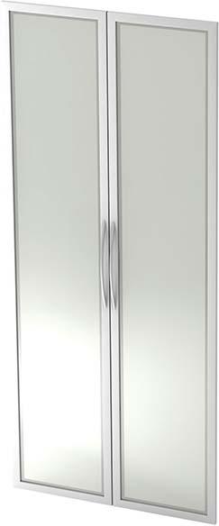 Drehtüren mit Bogengriff Paar Glastüren 5OH nicht abschließbar Türstärke = 1,9 cm