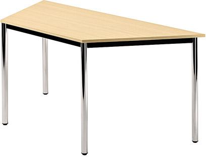 Trapeztisch Ahorn/Chrom