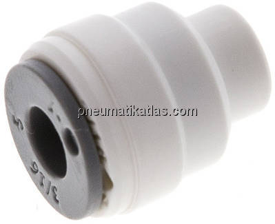 Verschlusskappe für 3/16" (4,76 mm) Schläuche, IQS-LE (EPDM-Dichtung)