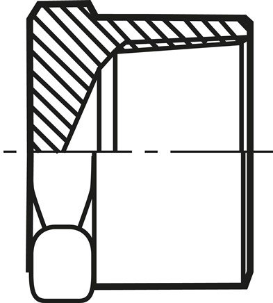 Zeichnung: Verschlusskappe mit NPT-Gewinde