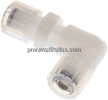 Winkel-Schott-Verschraubung 10x8mm, PFA