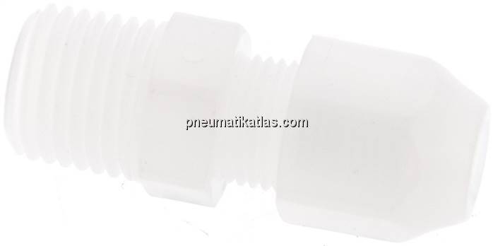 Gerade Verschraubung R 1/4"-6x4mm, PVDF (FDA)