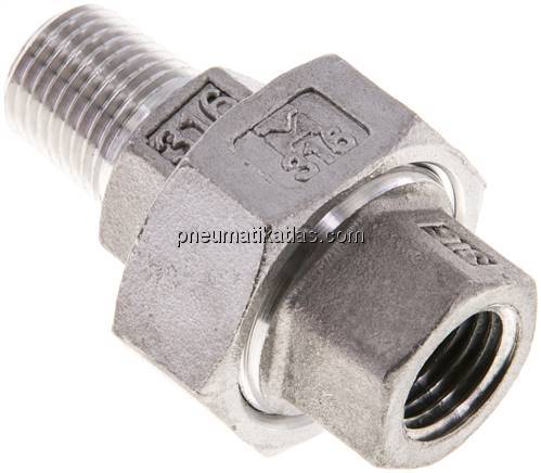 Verschraubung kon. dichtend, NPT 1/4"/NPT 1/4" (IG/AG)