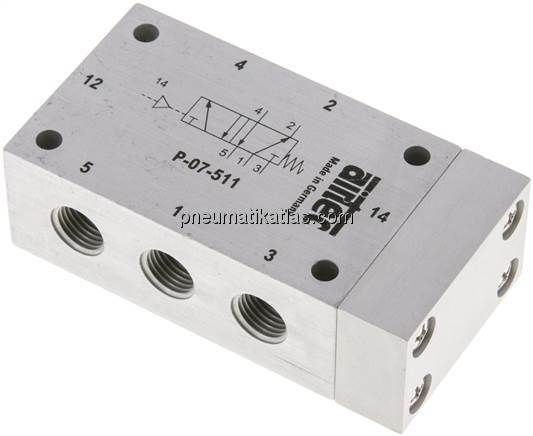 5/2-Wege Pneumatikventil G 1/4", Feder, Standard