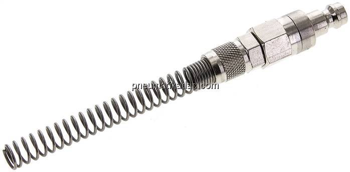 Kupplungsstecker (NW5) 6x4mm Schlauch m. Knickschutz