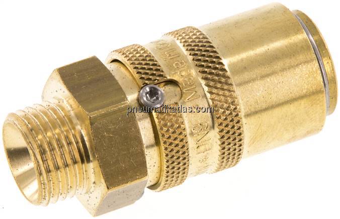 Temperierkupplungsdose 13mm Zapfen,M 16x1,5(AG)