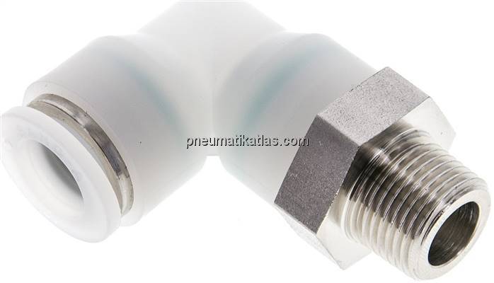 Winkel-Steckanschluss R 3/8"-12mm, IQS-ES LE/IQS-PVDF