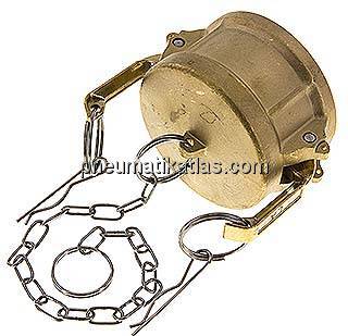 Kamlock-Verschlusskappe (DC) 2-1/2", Messing