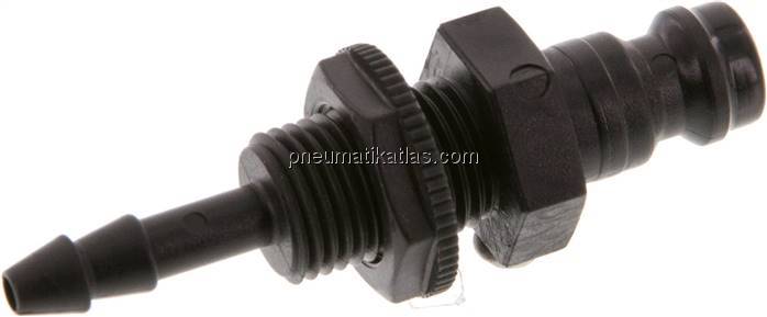 Schott-Kupplungsstecker (NW5) 4mm Schlauch, POM