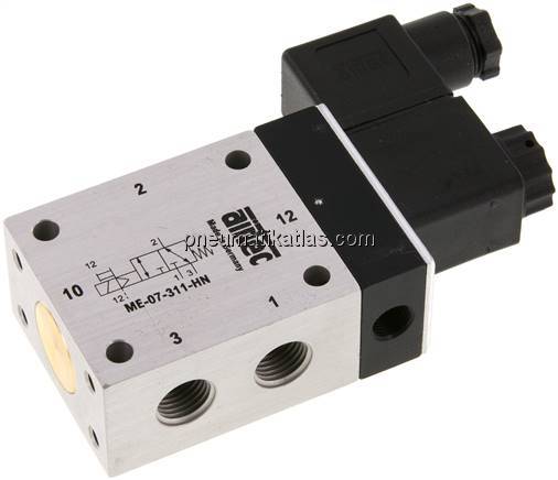 3/2-Wege Magnetventil mit Fremdluftanschluss, G 1/4"