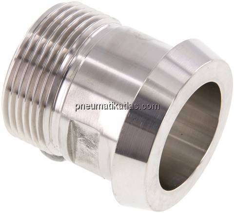 Kegelstutzen (Milchgewinde) 50mm Kegel-G 1-1/4", 1.4404